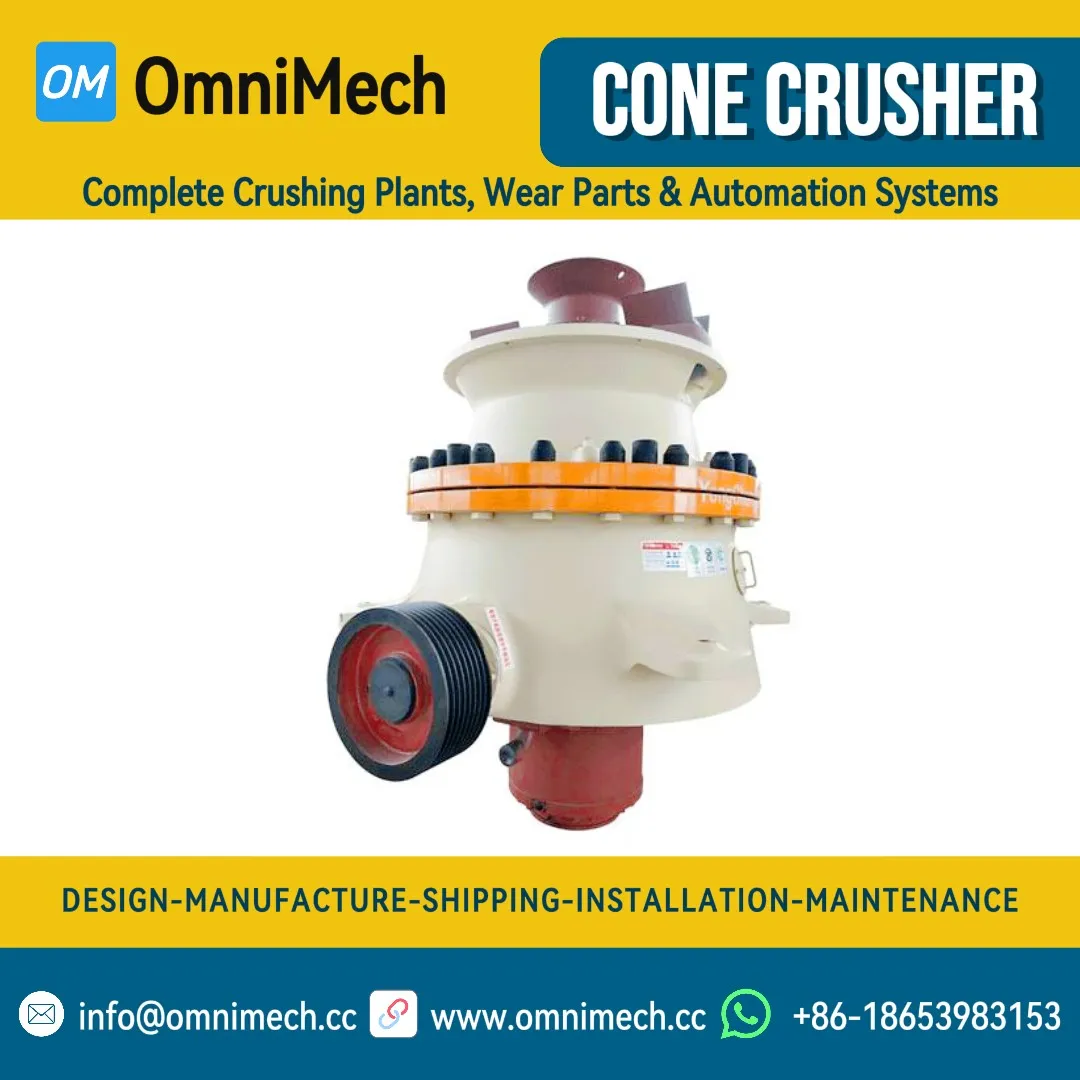 GP220 European Style Single-Cylinder Hydraulic Cone Crusher for High-Efficiency Aggregates