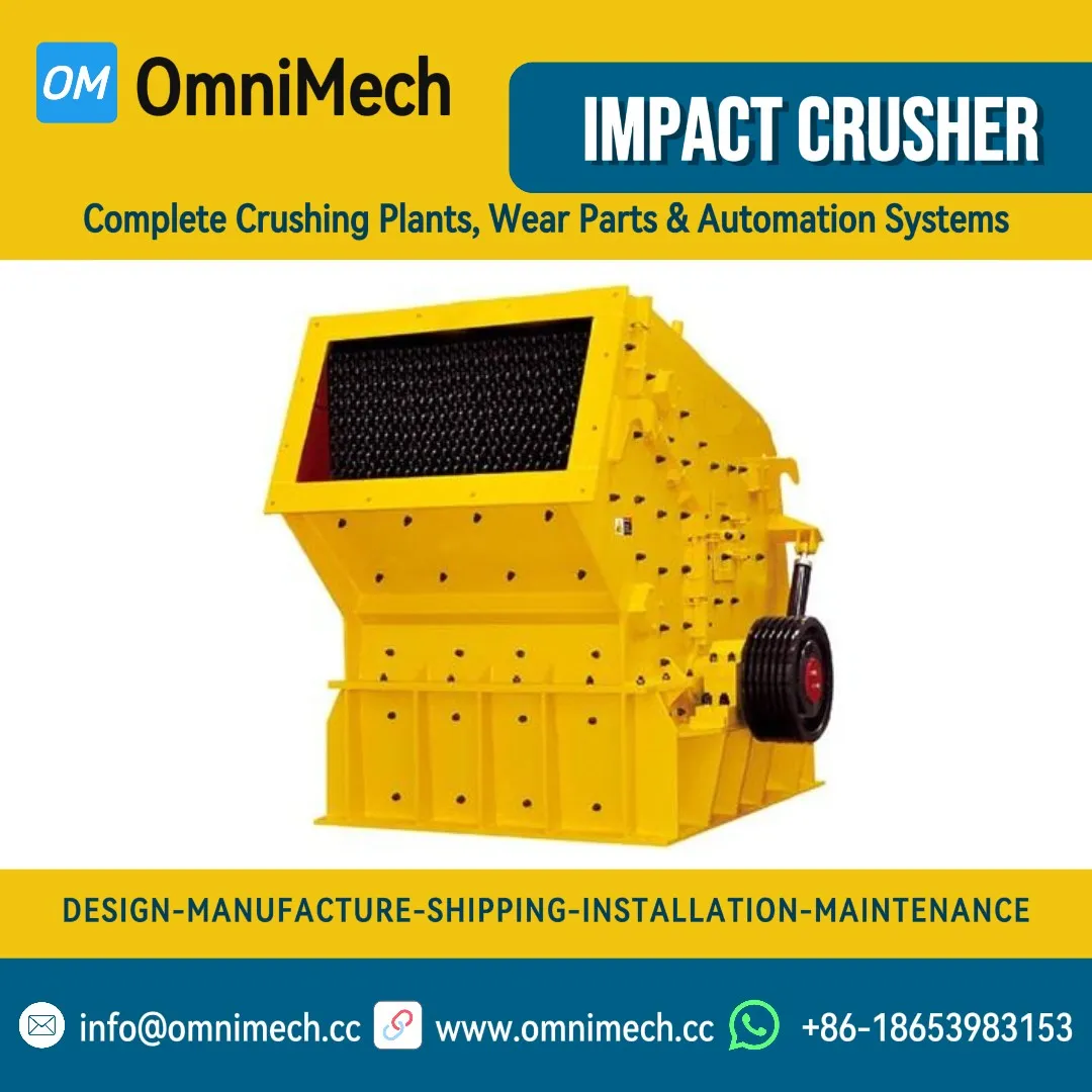 PF1214 Horizontal Shaft Impact Crusher for Stone and Rock Crushing