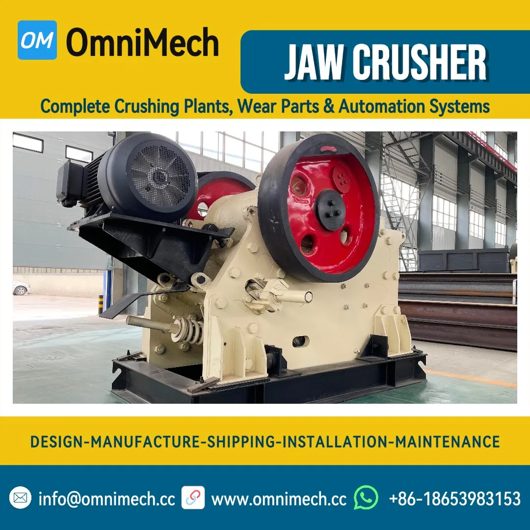 C96 European Type Jaw Crusher for High-Efficiency Quarrying & Hard Rock Reduction