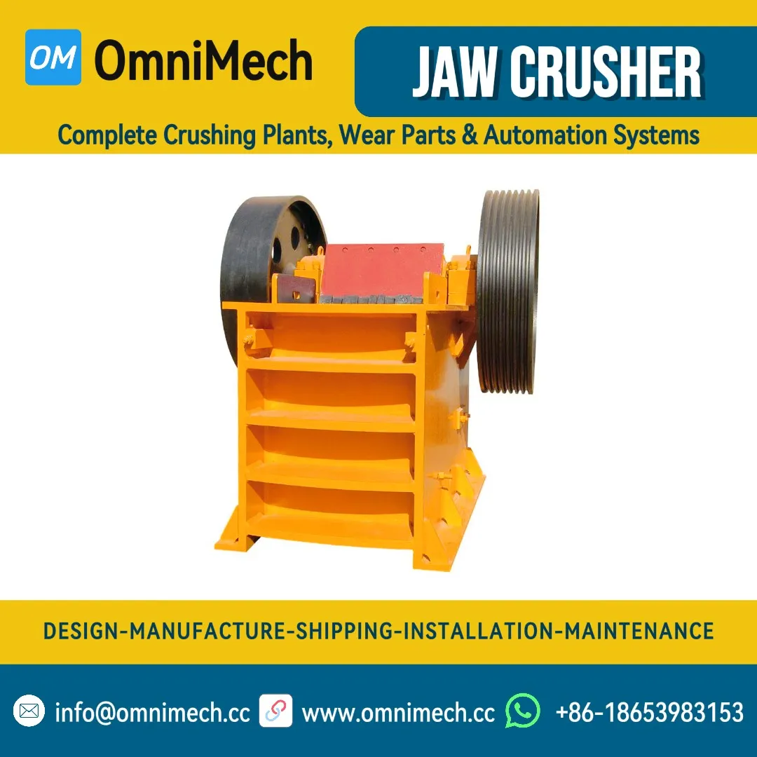 PE500×750 Heavy Duty Jaw Crusher for Medium-Scale Rock Crushing