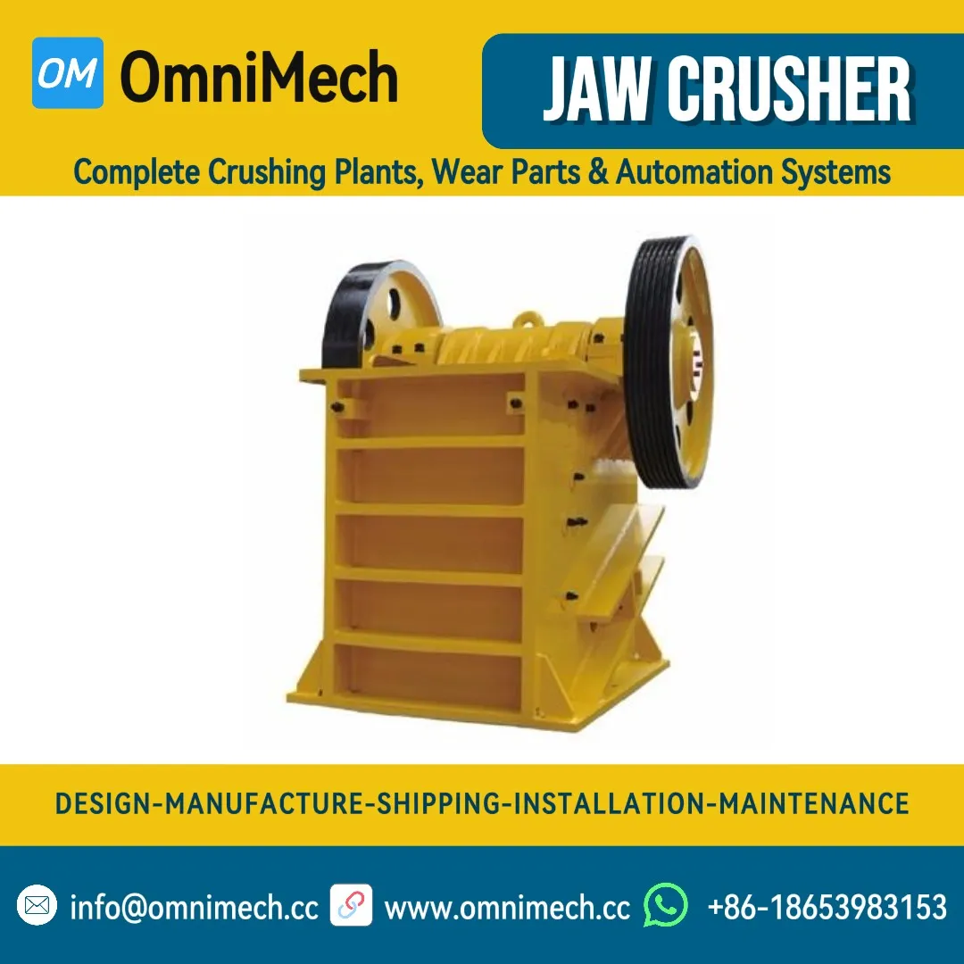 PE600×900 Heavy Duty Jaw Crusher for Primary Stone Crushing