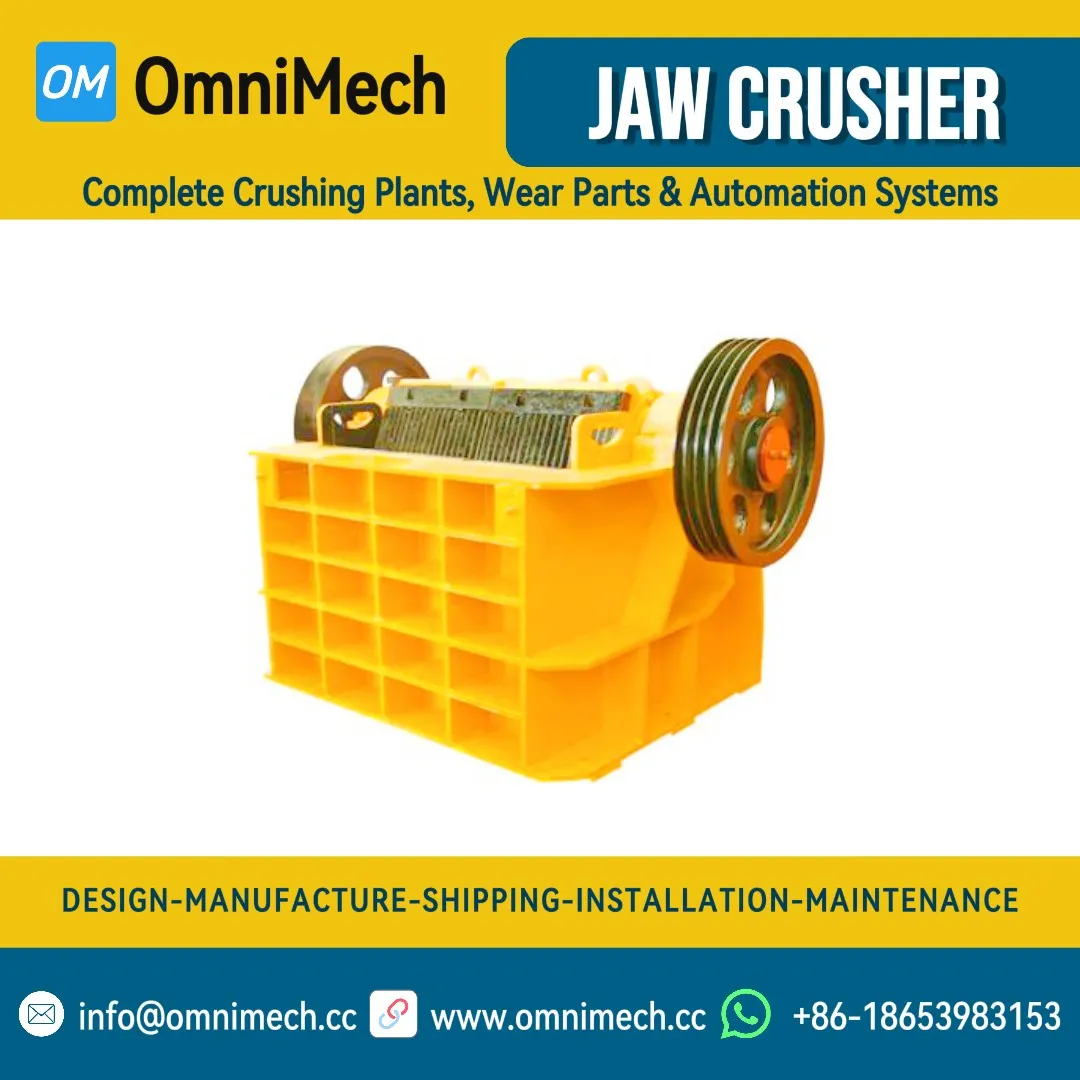 PEX250×1200 Secondary Fine Jaw Crusher for Aggregates and Mining